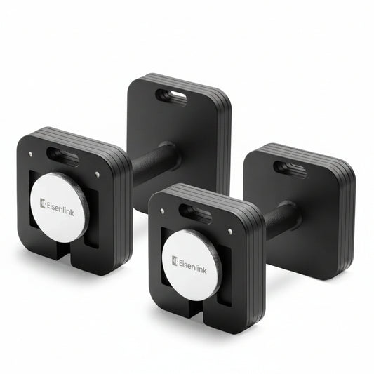 Adjustable Dumbbell Set, 10-50LB X2, 5Lb Increments, Quick-Lock Square Weight Dumbbells for Home Gym Fitness