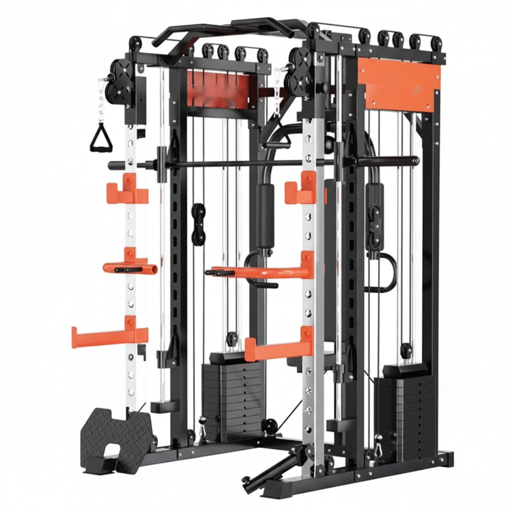 Home Gym Smith Machine Cable Crossover Weightlifting Sports Training